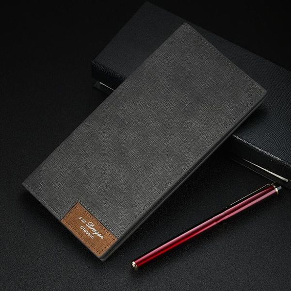 

men's wallet slim for vintage leather wallets thin male porte feuille billetera hombre 2021 mens money carteira masculina, Red;black