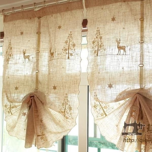 

curtain & drapes kitchen short american screen shade window perforated floating for home