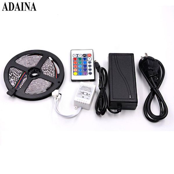 

waterproof led strip light ip 65 dc12v 5a diode tape smd3528 60chips/m 5m/lot rgb outdoor home decor ledstrip strips