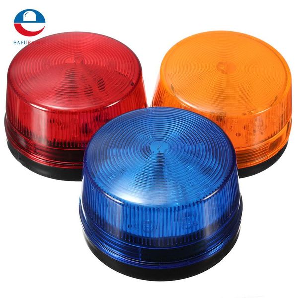 

alarm systems waterproof 12v 120ma safely security strobe signal safety warning blue red orange flashing led light