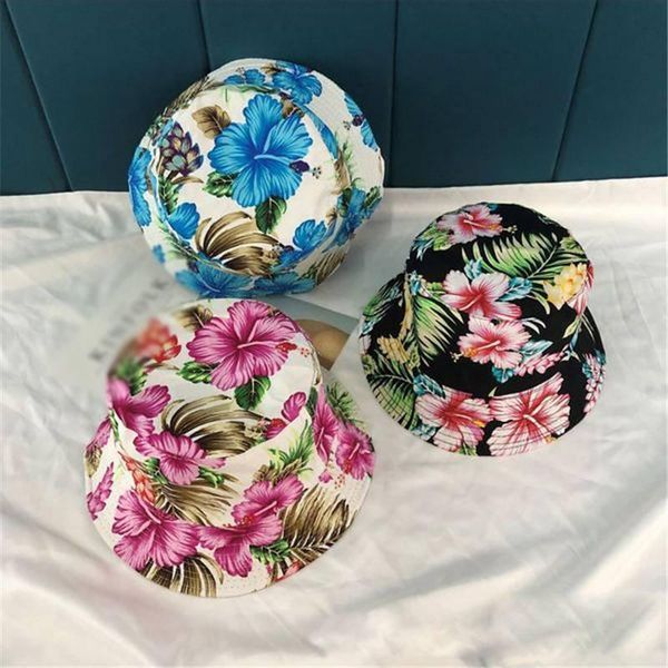 

outdoor hats sports fisherman hat women beach sun visor cap floral hawaii tropical men, Black;white