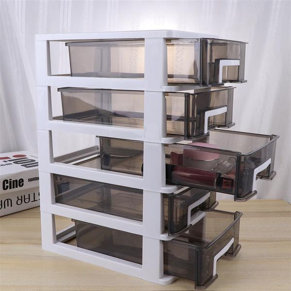 

storage drawers 5-layer drawer desk box plastic document sundries holder cosmetic cabinet organizer deskmakeup