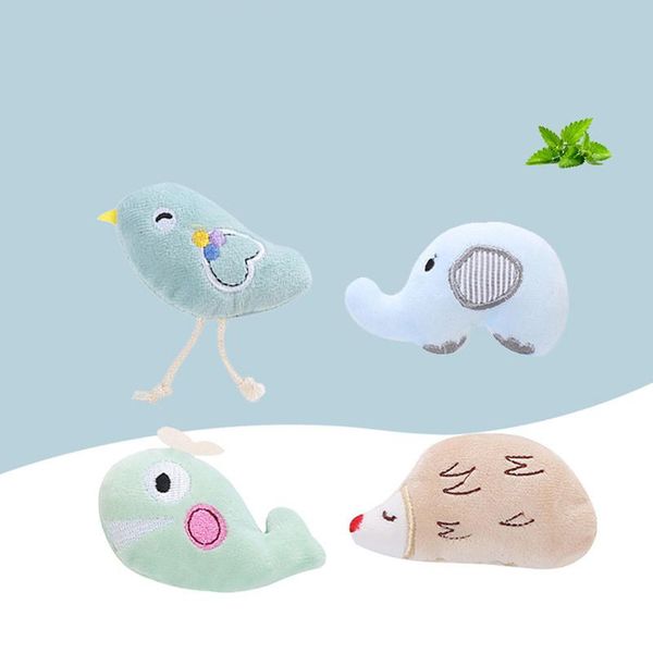 

cat toys plush toy cute elephant hedgehog interactive chew whale funny catnip bite