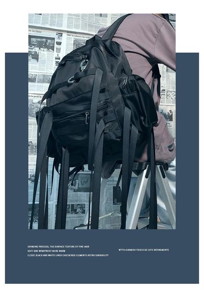 

simple schoolbag female outdoor tactical function large capacity travel backpack