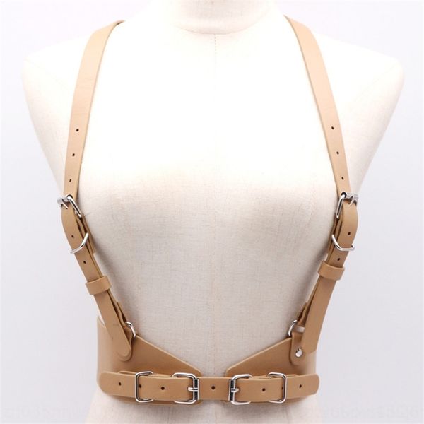 

sv5 faion nightclub dj belt one piece suspenders waistband female punk style versatile t-irt accessories wide accessories strap shoulder st, Black;white
