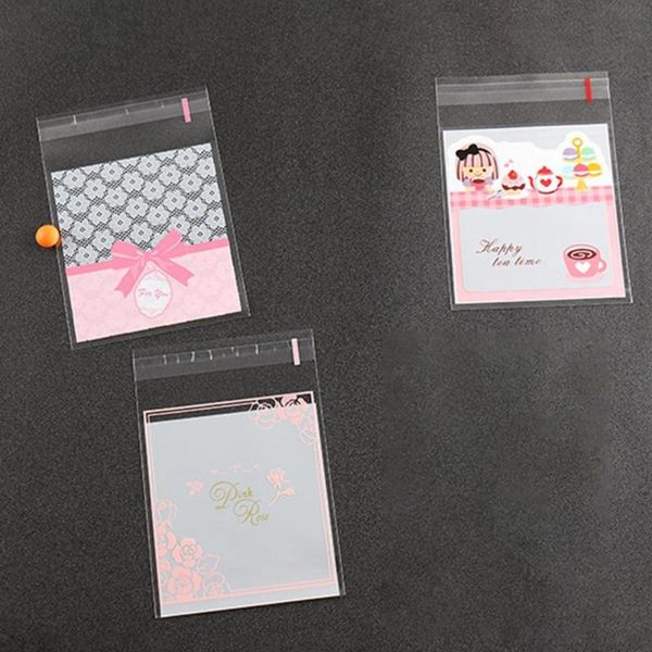 

gift wrap ultra-thin 100pcs high-quality children multi-purpose bag adorable cookie self-adhesive for