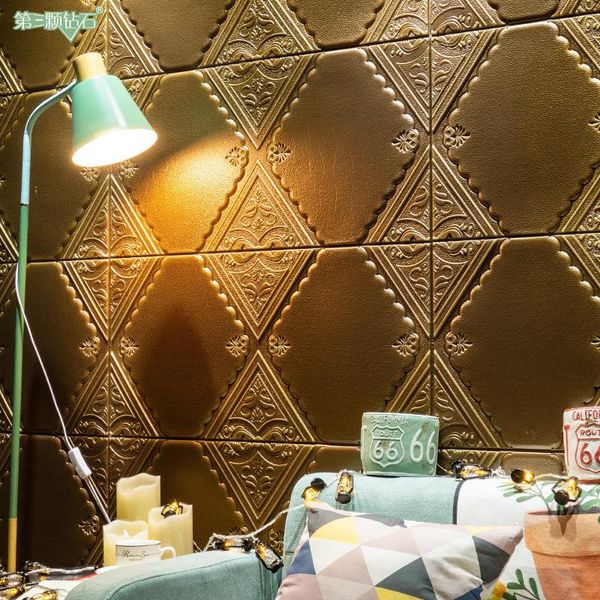 

1pcs modern 3d wall panel self adhesive moisture-proof mould-proof bedroom home improvement decoration house living room mural wallpapers