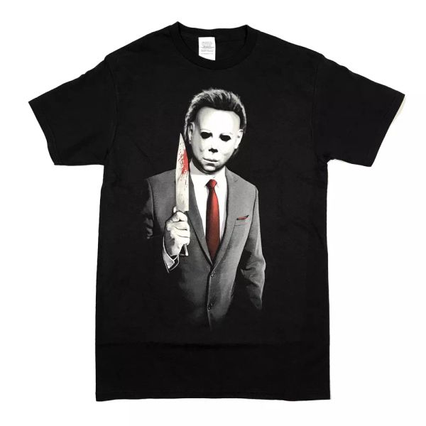 

halloween michael myers killer power suit t shirt sizes s to 3xl, White;black