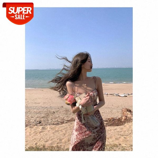 

[a+ series romantic escape] ju expensive craftsmanship sling + dress net celebrity same #ce62, White;black