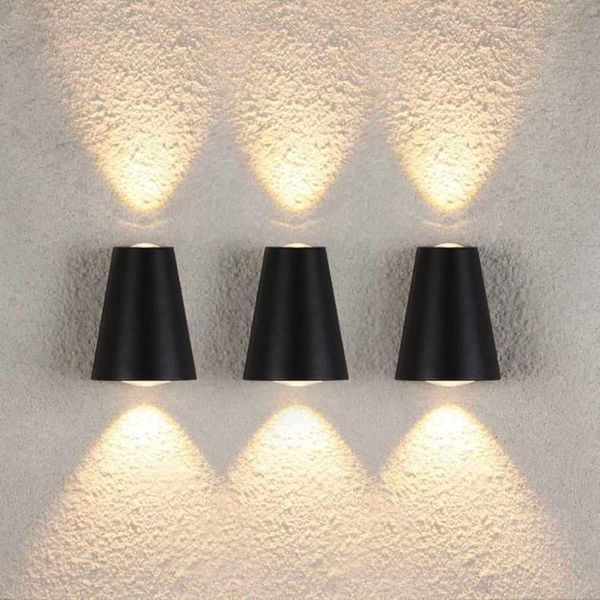 

thrisdar 6w up down waterproof wall lamp outdoor garden porch light aluminum balcony courtyard el villa front door lamps