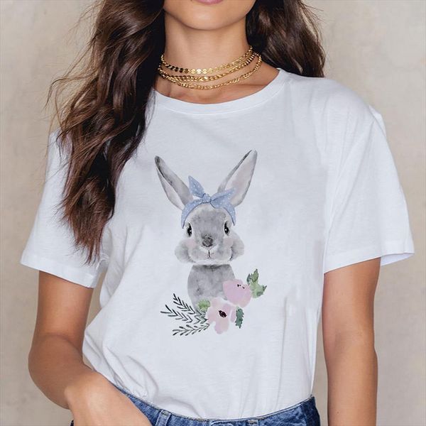 

creative cute turban bunny girls men t shirt can summer and women streetwear clothes style plus size 90s hipster tees, White;black
