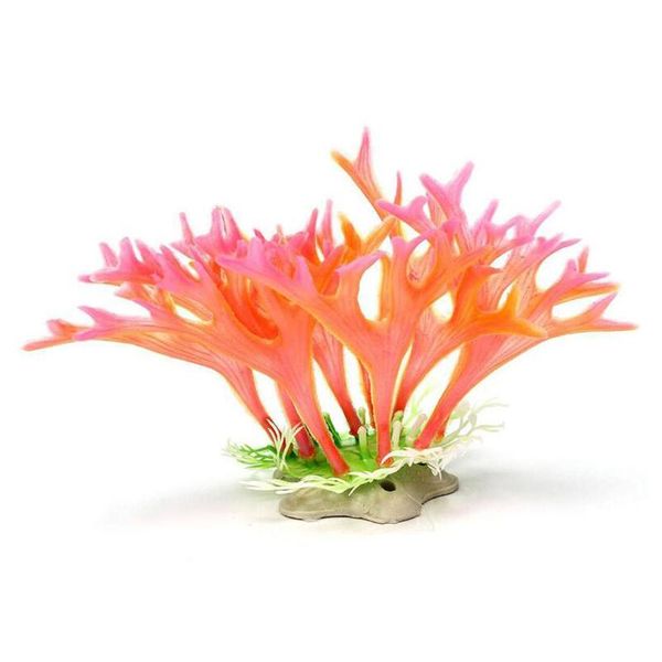

decorations artificial pink antler coral aquarium decoration fish tank ornament underwater submarine water plant grass decor
