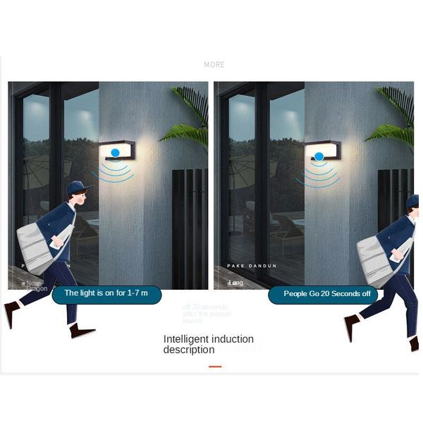 

outdoor wall lamps for motion sensor light waterproof ip65 led lighting porch lights balcony garden ac85-265v