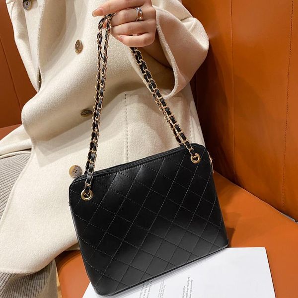 

evening bags solid color shoulder messenger bag women handbags totes fashion simple pu leather crossbody clutch