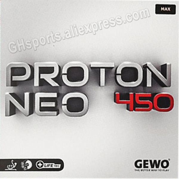 

proton neo 450 table tennis rubber (made in germany) pips-in original gewo pong raquets