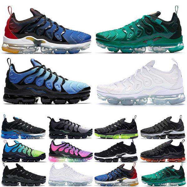 

men women tn plus running shoes triple black white psychic pink pure platinum summer gradient sunset lava glow mens trainers outdoor sports
