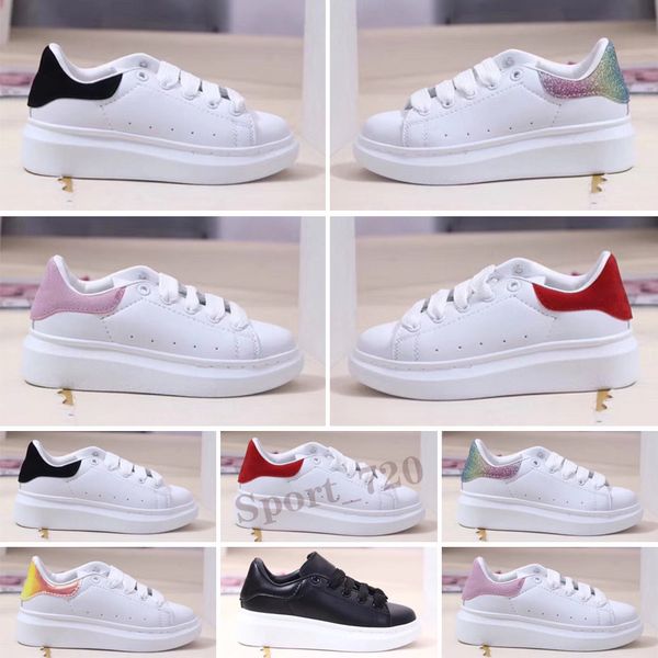

2021 designer kids shoes for boys girls sneaker ander thick bottom white black red boby toddler casual sneakers size 24-35