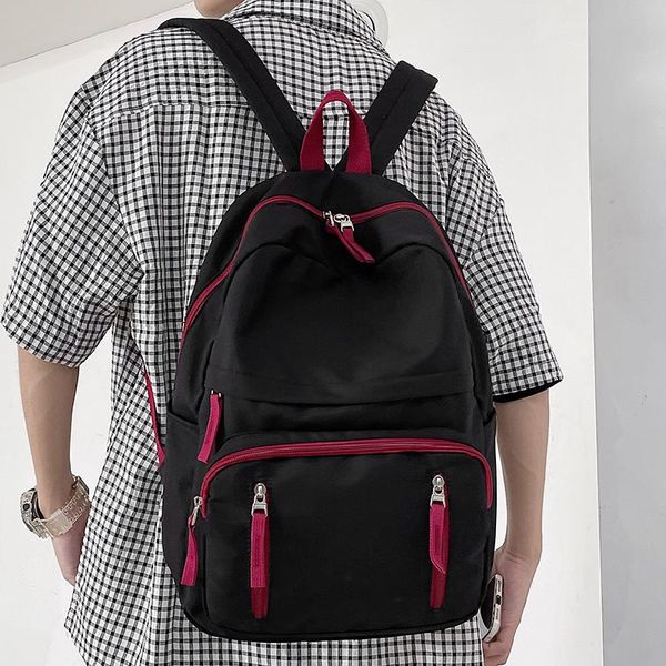 

backpack middle school student schoolbag ins trend cool high-capacity -selling female wild travel light campus