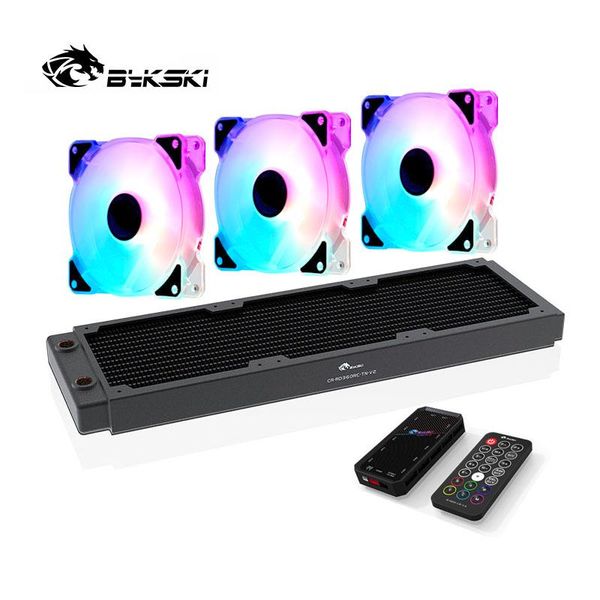 

bykski 12cm fan and 360mm radiator combo kit /copper single row of computer water cooling liquid heat exchanger rgb fans & coolings