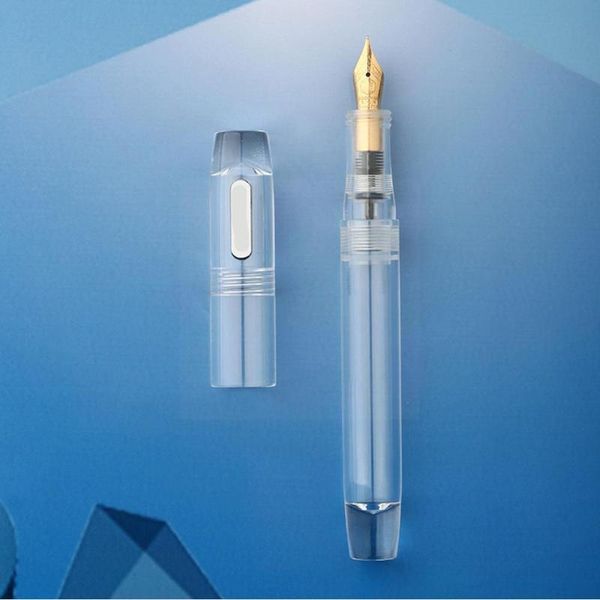

fountain pens transparent large-capacity pen stylish design eyedropper quality converter ink with and high nib set gift p9m0