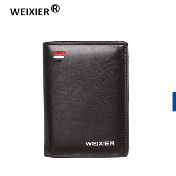 

wicks brand men's wallet 2021 authentic young students short ultra-thin card bag trend men wallets1, Red;black