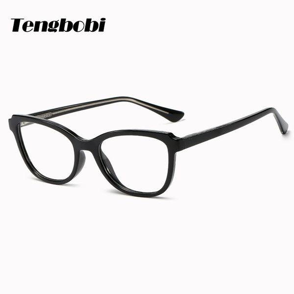 

fashion sunglasses frames anti-blue light women glasses retro square ultralight plastic titanium men optical computer 2021, Black