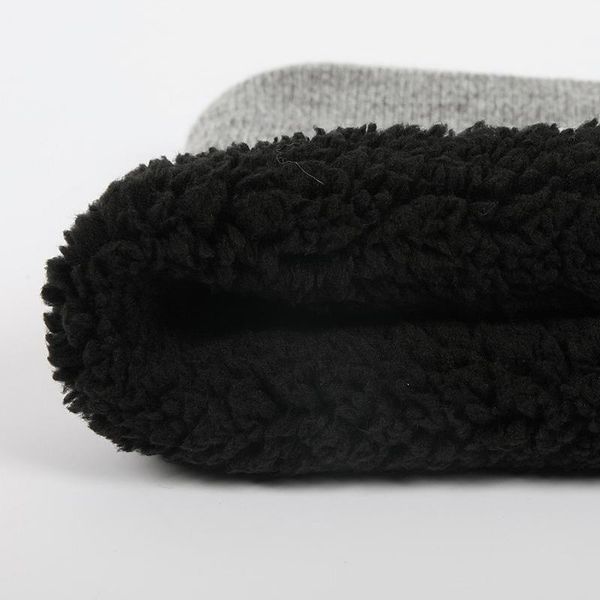 

hats, scarves & gloves sets 2021 women's autumn and winter knitted bib fashion warm plus velvet neck sleeve color-blocking pattern acry, Blue;gray