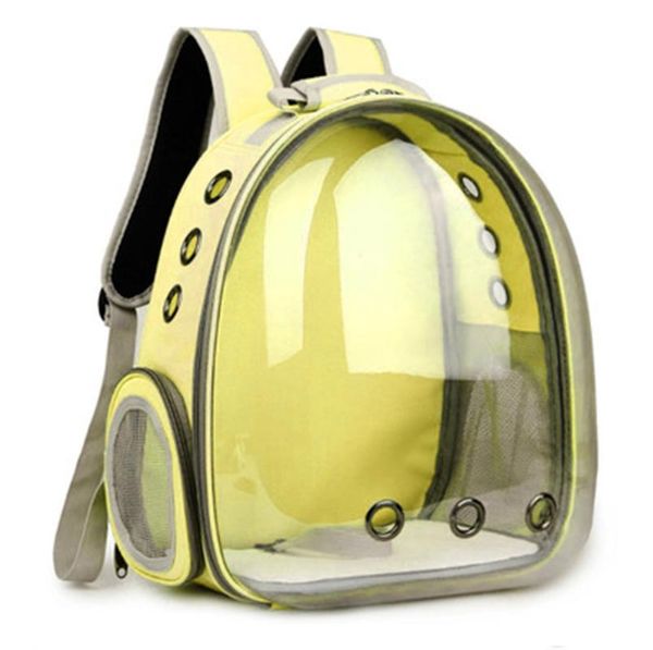 

pet backpack transparent puppy cat carrier bag dog accessories portable supplies breathable carrying space travel carriers,crates & houses