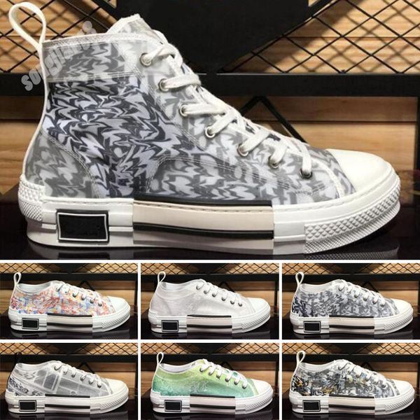 

designers shoes b 23 oblique technology canvas trainers sneakers men women fashion breathable outdoor platform flat sports trainer sneaker w