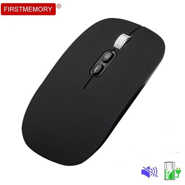 

mice silent wireless rechargeable computer mouse optical noiseless usb 3d 1600dpi small portable ultra thin for pc laptop