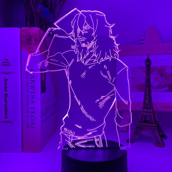 

night lights 3d led lamp anime my hero academia sa aizawa light for bedroom decor child kids birthday gift manga