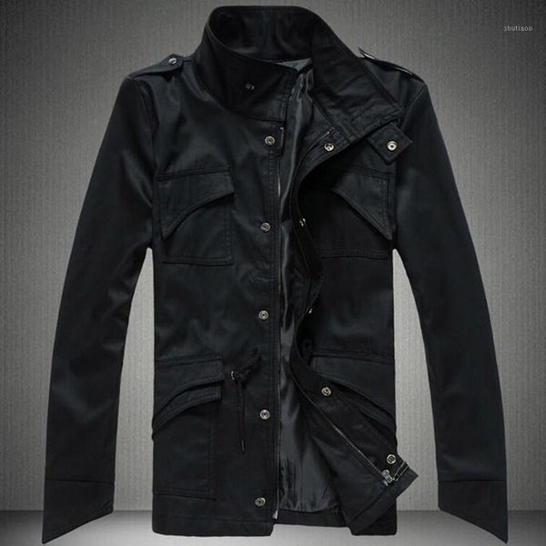 

men's jackets 2021 winter jacket fashion small lapel slim turn-down collar male outerwear with zipper m-3xl large size clothing, Black;brown