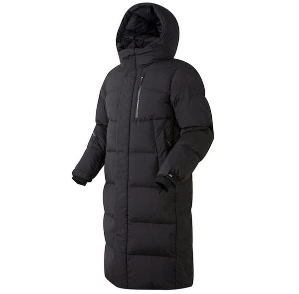 

men's winter designer jacket long down windbreaker thick warm hooded fashion black and white s-3xl