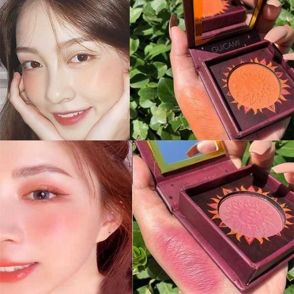 

blush sun matte palette makeup waterproof lasting contour bronze peach