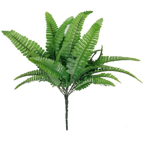 

decorative flowers & wreaths fern grass leaves plant for home wedding decoration (green)