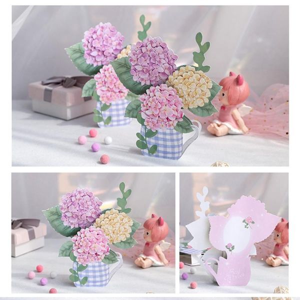 

greeting card -up with envelope for christmas valentine birthday gift h056 cards