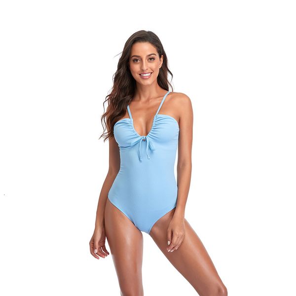 

piece one women' bikini solid color 2021 swimsuit, Red;black