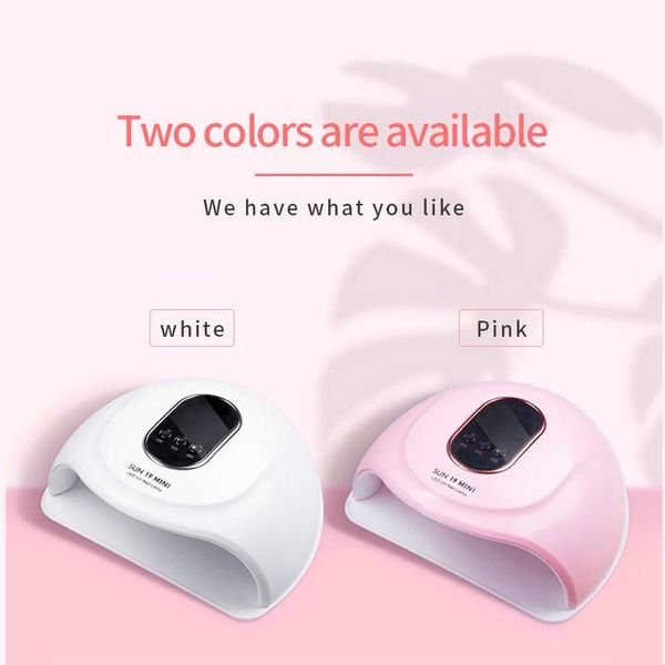 

nail dryers doddohome 72w sun mini led uv lamp smart dryer semi-permanent manicure for curing all gel