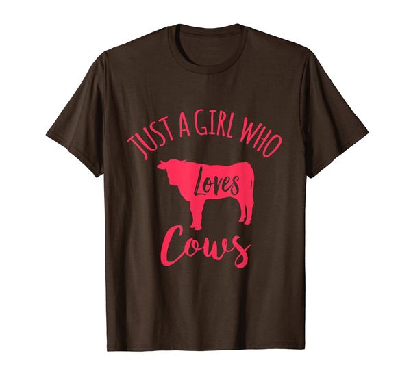 

just a girl who loves cows tshirt, White;black