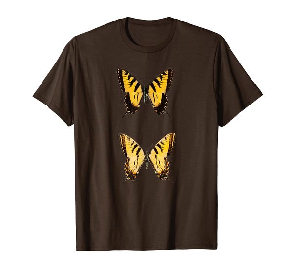 

eastern tiger swallowtail butterfly t-shirt, White;black