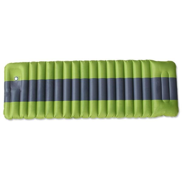 

outdoor pads super sell-outdoor air mattress moisture proof inflatable mat cushion with pvc camping bed tent sleeping pad green+gray