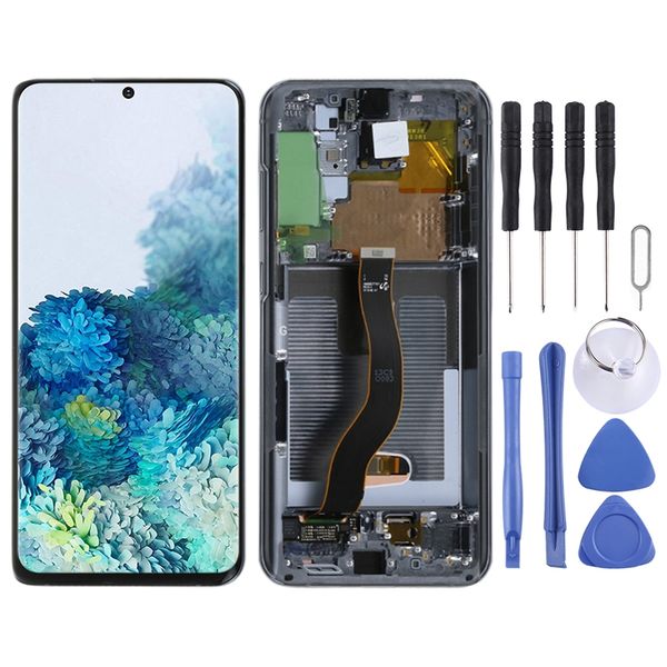 

original lcd screen and digitizer full assembly with frame for samsung galaxy s20