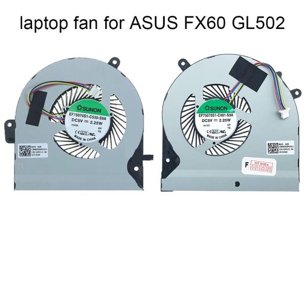 

lapcpu gpu cooling fan for asus gl502 s5vm fx60v gl502v gl502vm gl502vt vga 13nb0dr0p01011 02011 ef75070s1 c481 c530 s9a fans & coolings