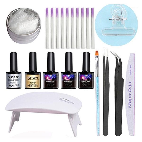 

professional fiberglass nail kit fiber nails extension for art building acrylic tips manicure salon tool set1