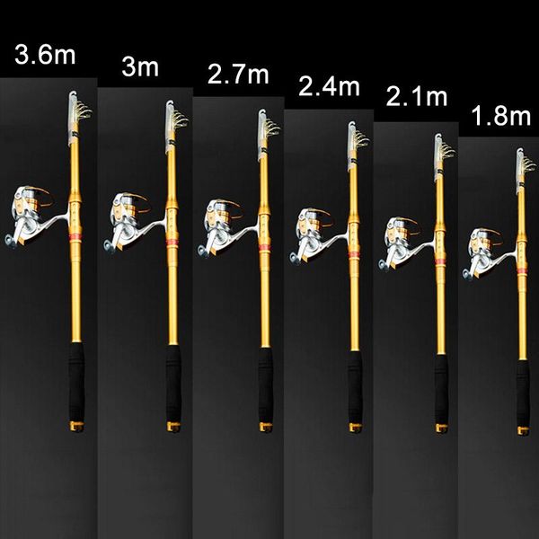 

sea fishing rod reel portable carp spinning fish tackle pole sal99 boat rods