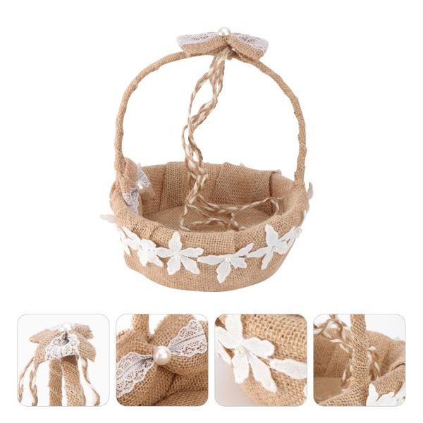 

pc exquisite gift basket portable wedding diy prop flower container wrap