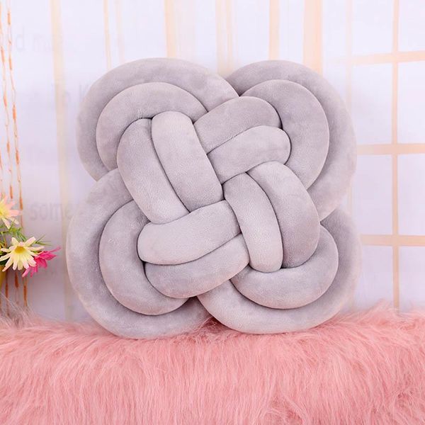

cushion/decorative pillow knot ball hand-woven square cushion throw knotted for home sofa decoration party decor