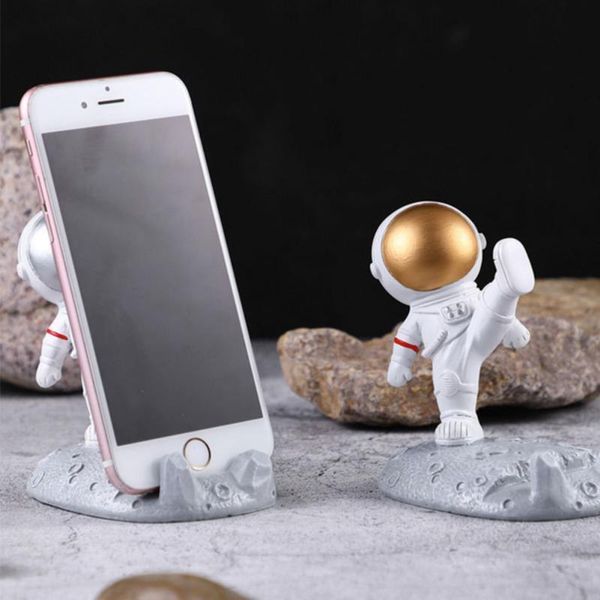 

cell phone mounts & holders astronaut holder resin universal stand bracket desk ornaments kids gift toy office table decoration stationery