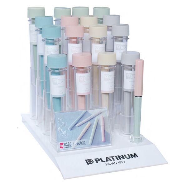 

the pen japanese platinum little meteor sweet macaron 5-color student office writing pen rack
