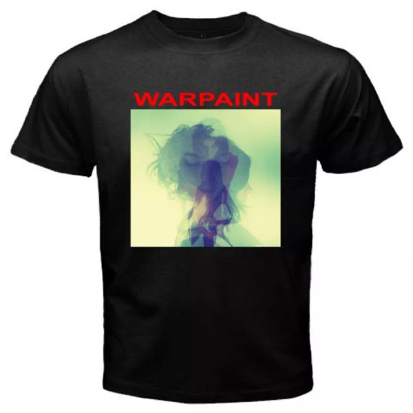

new warpaint band logo men's black t-shirt size s to 3xl, White;black